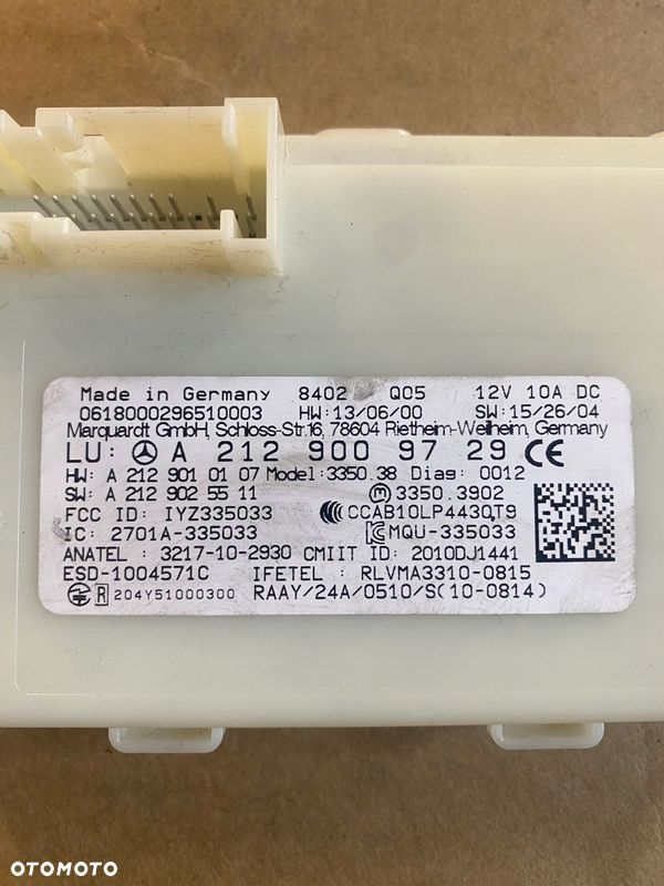 MERCEDES CLA W117 STEROWNIK MODUŁ KEYLESS A2129009729 - 3