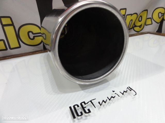 Ponteiras De Escape XXL Redonda 110mm X 240MM 100% Inox - 8