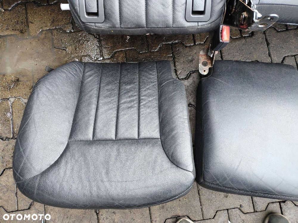 FOTEL FOTELE KANAPA BOCZKI CZARNA SKÓRA KOMPLET MERCEDES ML W164 - 3