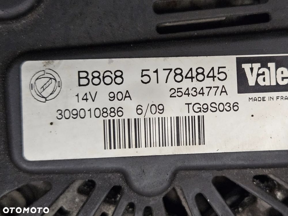 Fiat 500 Punto Fiorino Doblo Lancia Ypsilon 1.3 JTD Mjet alternator 90A 70A 51854905 51784845 - 11