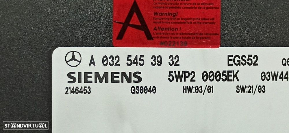 CENTRALINA CAIXA DE VELOCIDADES AUTOMÁTICA MERCEDES CLASE S (W220) BERLINA 400 C... - 2