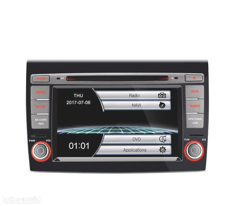 AUTO RADIO TIPO OEM PARA FIAT BRAVO 07-14 USB GPS TACTIL 7" HD - 1
