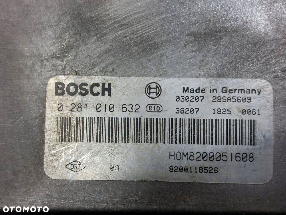 ZESTAW STARTOWY RENAULT TRAFIC II 1.9 DCI 0281010632 8200051608 8200461558 - 2