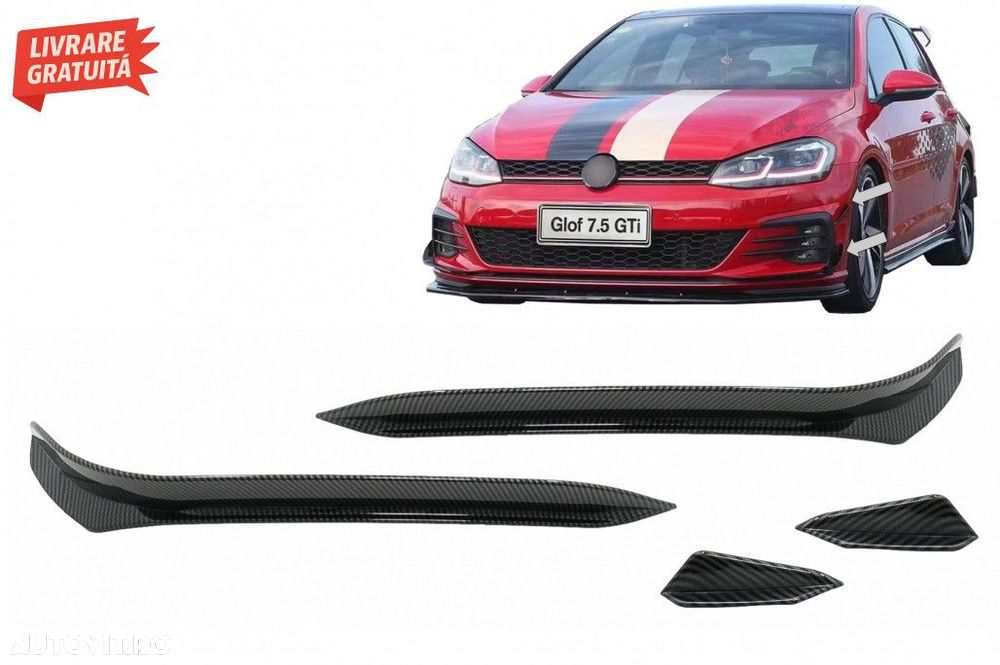 Ornamente bara fata flapsuri VW Golf 7.5 GTI 5G Hatchback (2017-2020) - 1