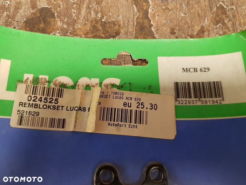 Klocki hamulcowe Lucas MCB 629 Aprilia 125 / Gilera / Rieju / Simson 125 - 3