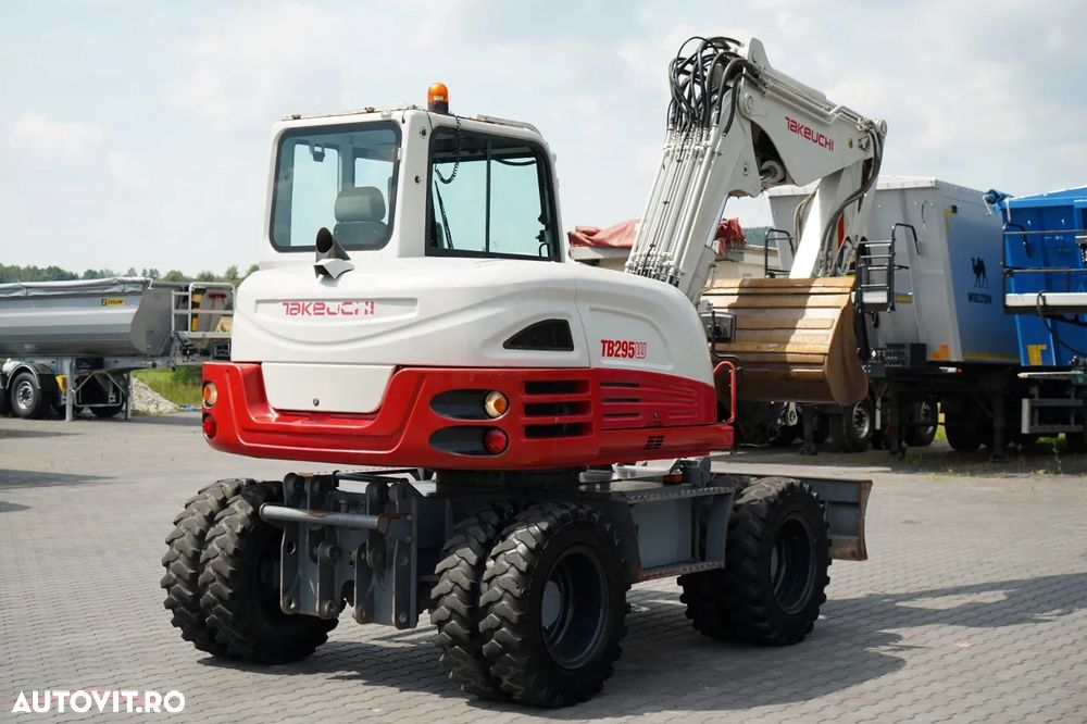 Takeuchi TB 295 W / EXCAVATOR PE ROȚI / 2016 / CONTRACT DE SERVICE POST-SERVICE - 9