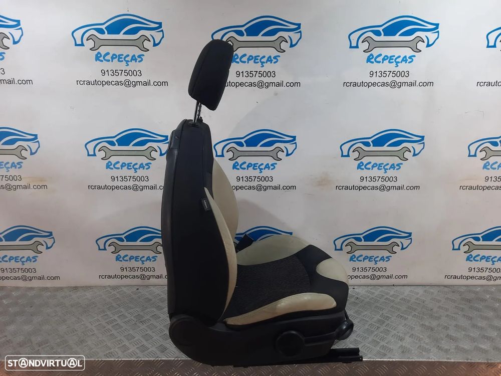 BANCO BANCOS ORIGINAIS MINI COOPER S R56 R55 CLUBMAN R57 CABRIO PELE TECIDO AIRBAG - 5