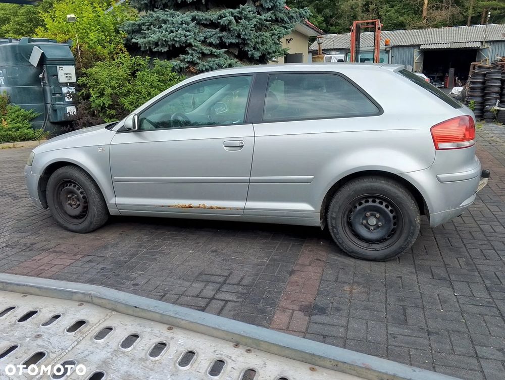 KOMPLETNY PRZÓD Audi A3 8P Przedlift 04-13r. lakier kolor LY7W srebrny. Europa MASKA LAMPA ZDERZAK BŁOTNIK GRILL ATRAPA PAS PRZEDNI WZMOCNIENIE CZOŁOWE CHŁODNICA HALOGEN do założenia bez malowania - 3
