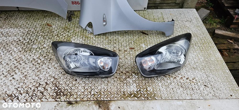Kia Picanto 2 II 2011-2015 Wersja 5 drzwi 5D   Maska Pokrywa silnika Błotnik prawy lewy Reflektor Lampa prawa lewa  EUROPA kolor 3D - 37