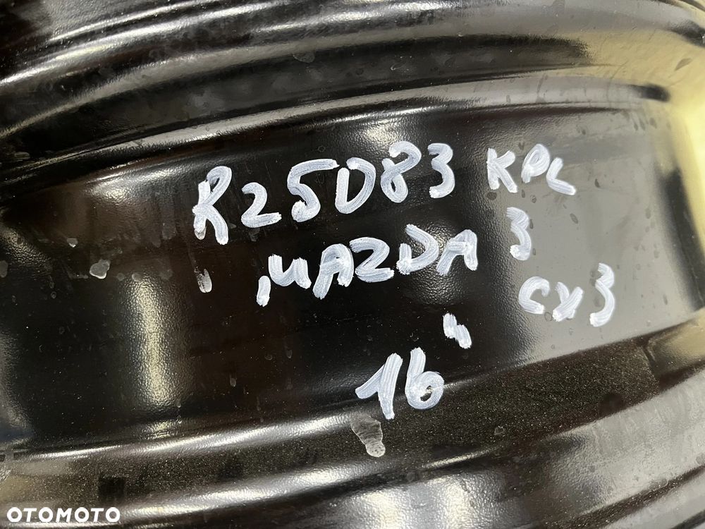Felgi stalowe Mazda 3 III BM BN CX-3 13-18r. 6,5jx16 ET50 5x114.3 felgi r16 cali Komplet Oryginalne - 16