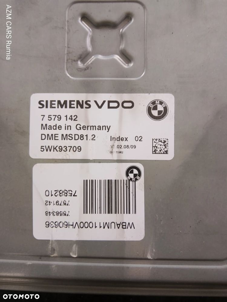 BMW 1 CABRIO E88 STEROWNIK SILNIKA 7579142 - 2