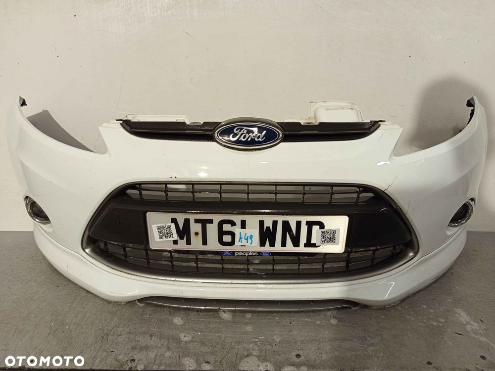 + ZDERZAK PRZÓD PRZEDNI FORD FIESTA MK.7 7 VII H9 BIAŁY HALOGENY ST RS DOKŁADKA ! - 1