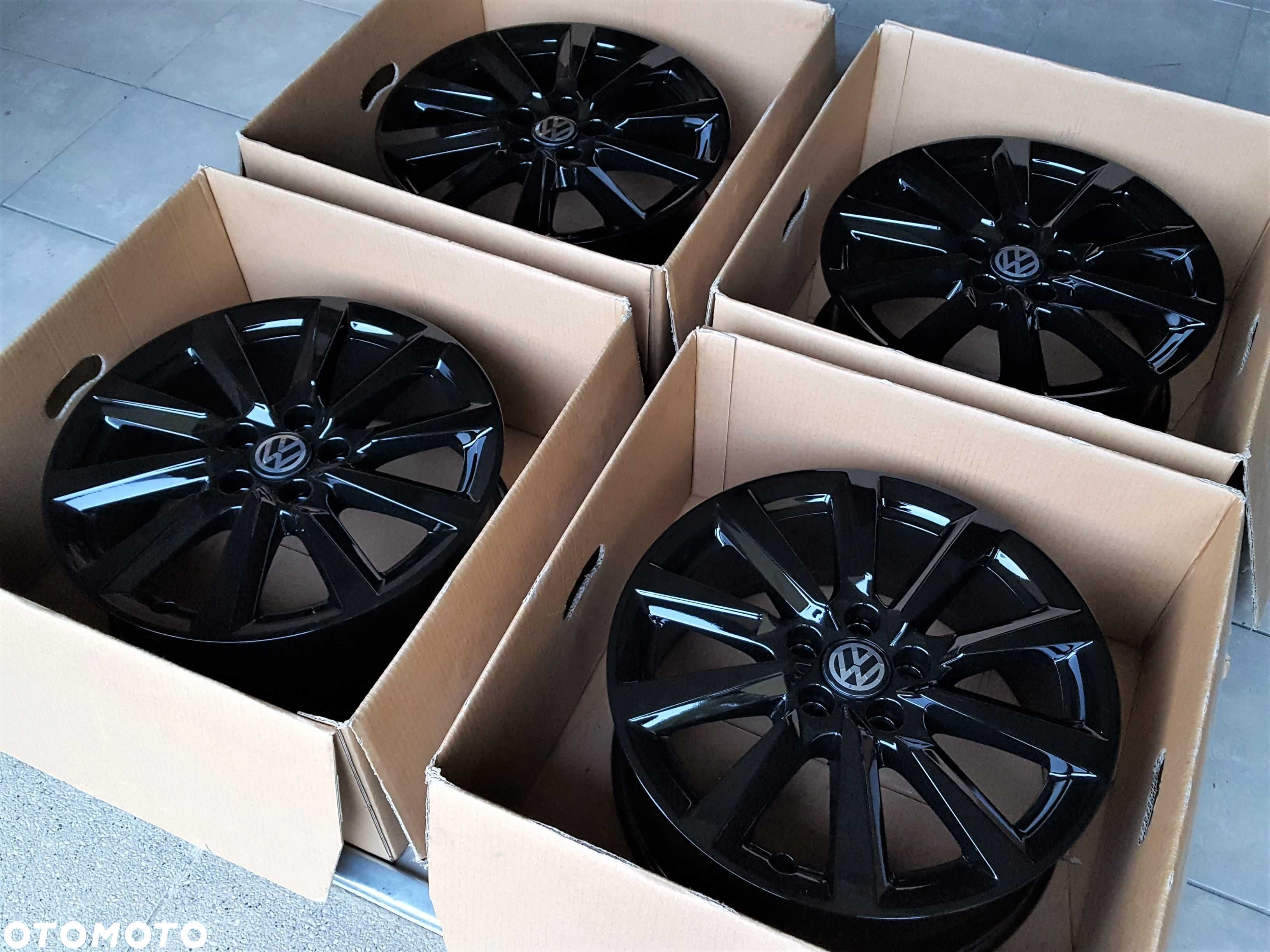 Alufelgi 16 5x100 VW T-Cross Polo Taigo Golf IV New Beetle Czarne 480# - 6