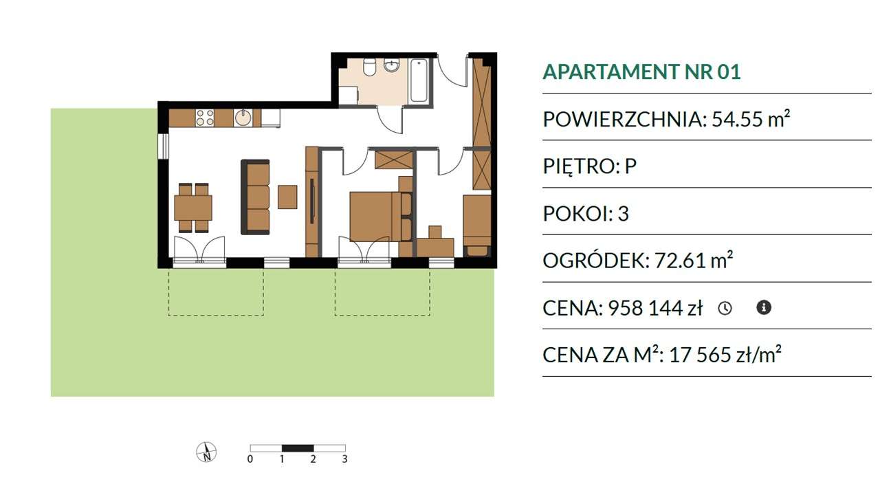 Praga Płd, 3 pok, ogródek