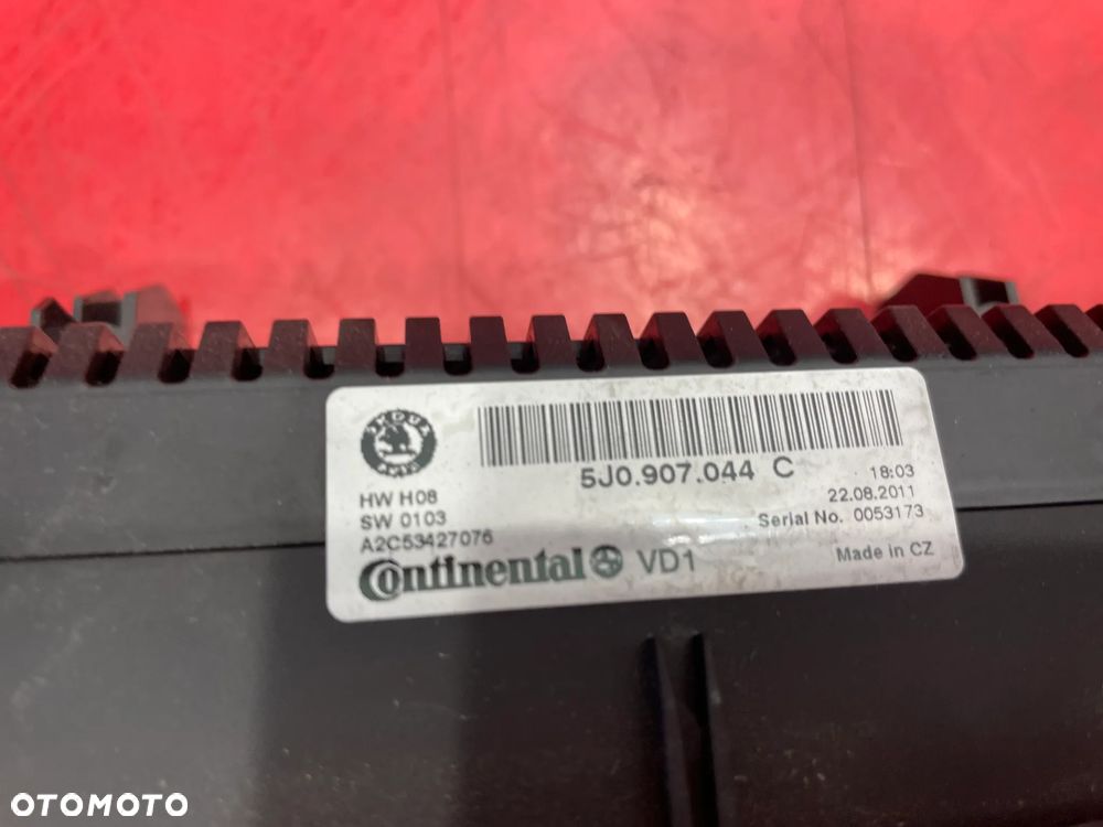 SKODA ROOMSTER PANEL KLIMATYZACJI 5J0907044C - 2