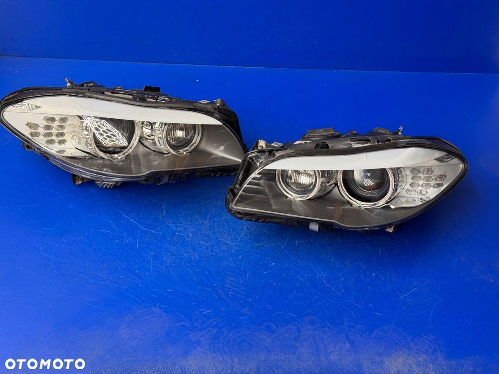 LAMPY BI XENON BMW F10 F11 DYNAMIC SKRETNE KOMPLETNE BDB EU - 1