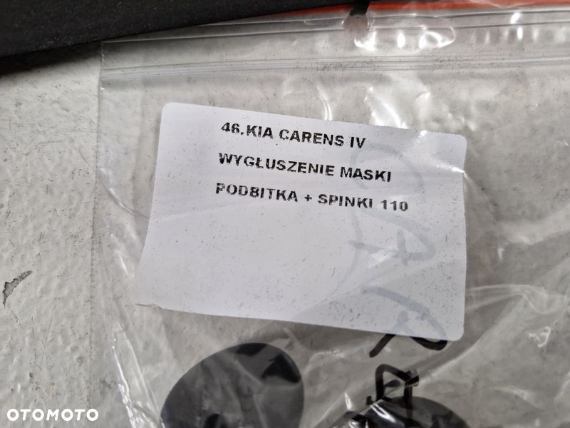 kia carens 4 iv wygłuszenie maski podbitka spinki - 7