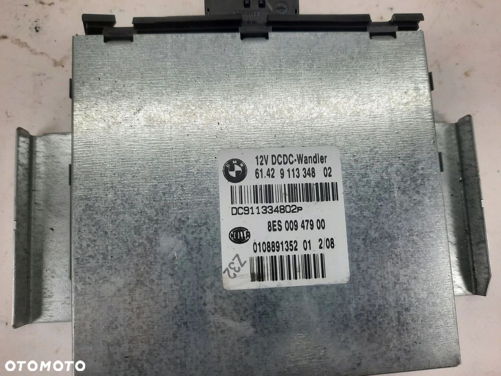 BMW E87 E90 MODUŁ STEROWNIK DC/DC 9113348 - 4