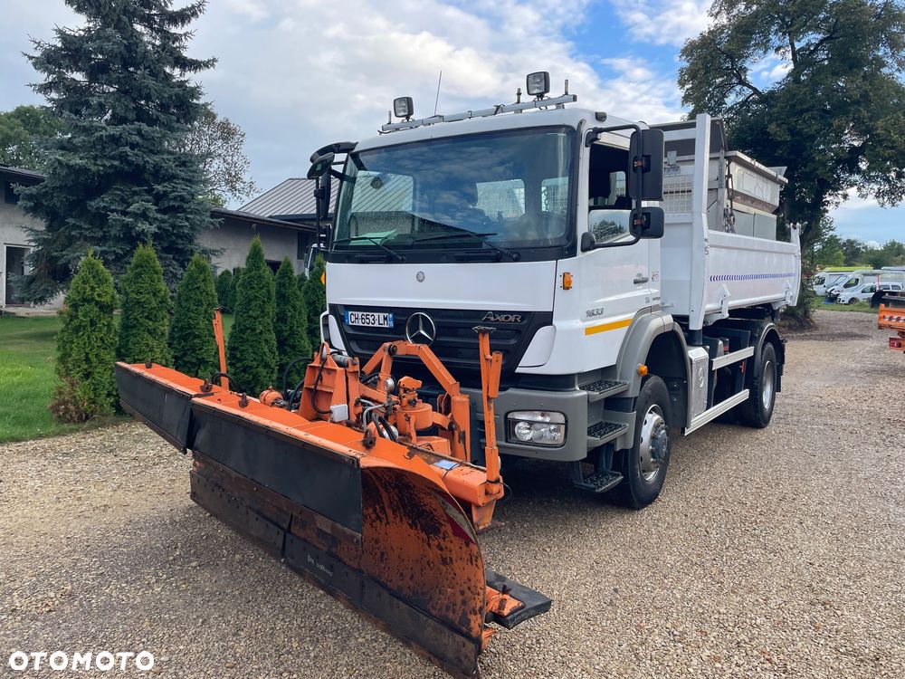 Mercedes-Benz Axor 1833AK  4x4 hydro burta pojazd specjalny zimowego utrzymania dróg kompletny  zestaw do odśnierzania  330 PS !!! 19 Ton DMC  STAN BDB !! - 26