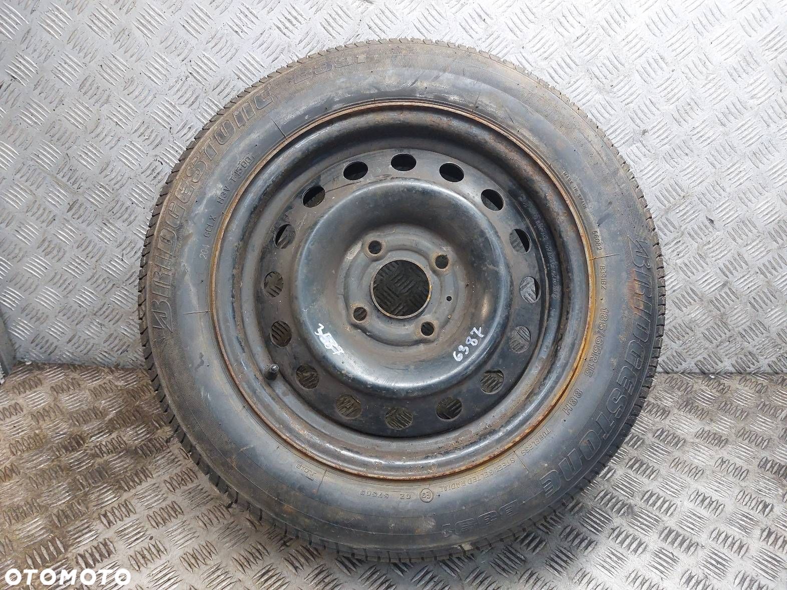 KOŁO FELGA OPONA ZAPAS 4x114,3 6Jx15 185/65R15 NISSAN ALMERA N16 - 1