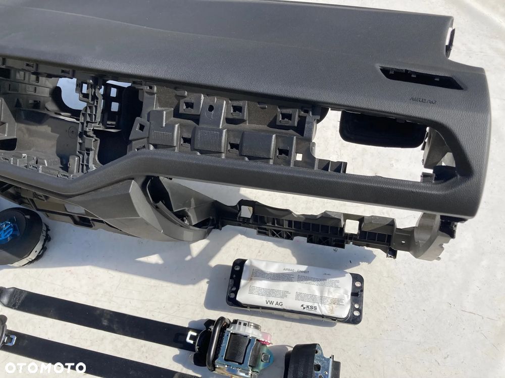 VW POLO 2G DESKA KONSOLA KOKPIT PULPIT PÓŁKA PARAPET PODUSZKI POWIETRZNE KIEROWCY PASAŻERA PODUSZKA POWIETRZNA FOTELA AIR BAG W FOTEL KURTYNA KURTYNY AIRBAG PASY PAS naprawa regeneracja NA WYMIANĘ OD RĘKI Raz2 !!! - 7