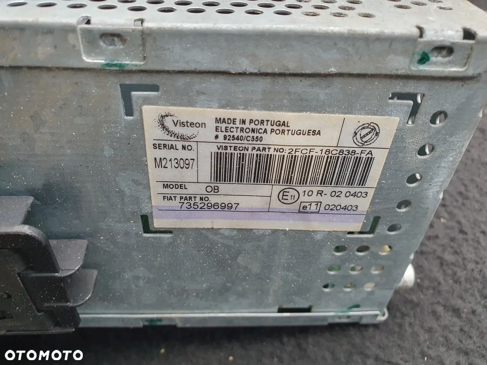 FIAT STILO RADIO RADIOODTWARZACZ CD 735296997 WTYCZKI INSTALACJA - 8