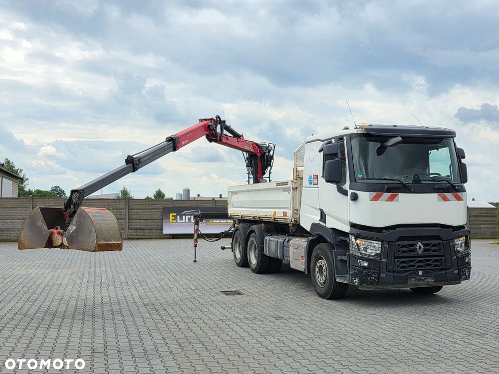 Renault C430, HDS PALFINGER M120L97, MEILLER Kipper, 6X4, EURO 6 - 1