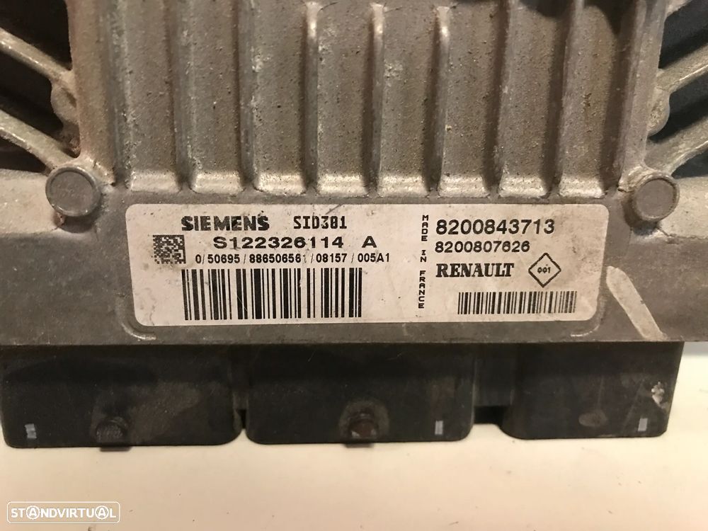 CENTRALINA DO MOTOR RENAULT SCENIC II / MEGANE II 105CV S12226114 8200843713 - 2