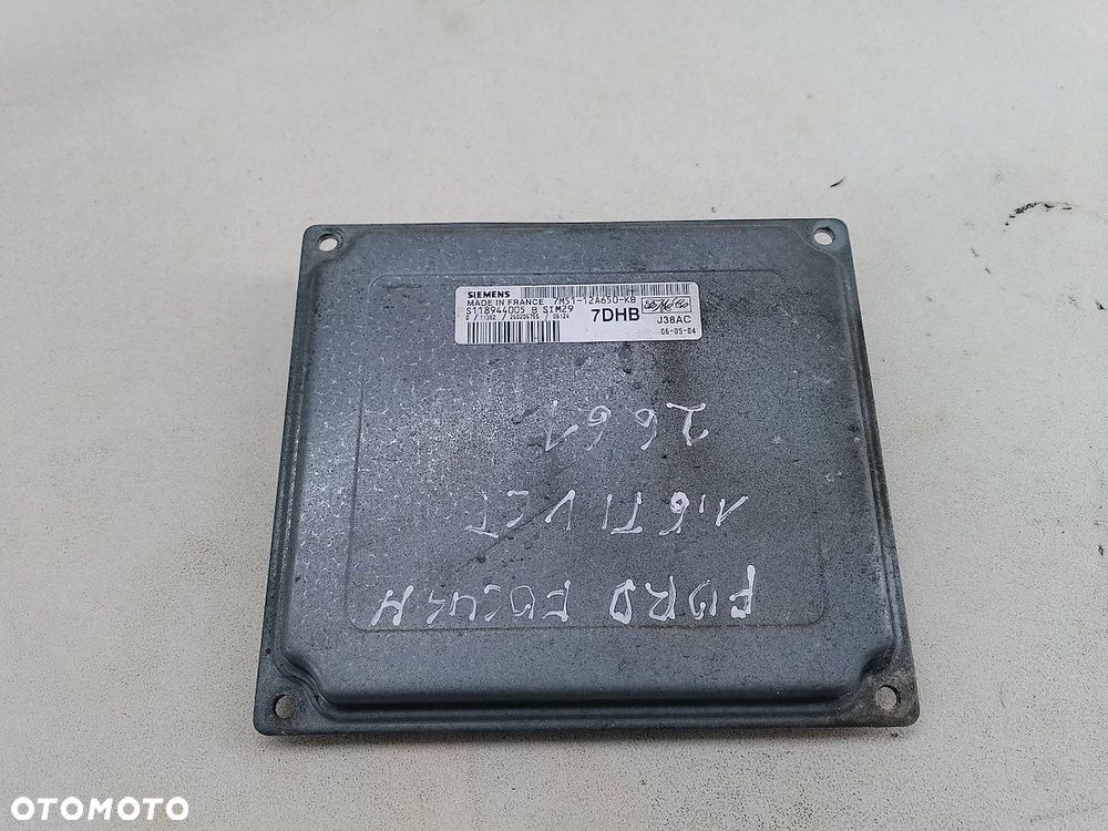 KOMPUTER, STEROWNIK FORD FOCUS II 7M51-12A650-KB S118944005 1.6 TI-VCT - 3