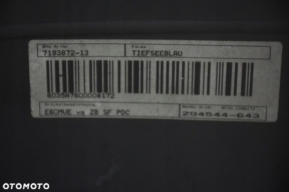 zderzak przedni * przód bmw 5 e60 e61 lift pdc a76/5 - 9