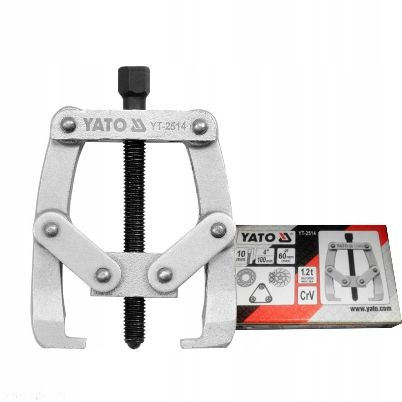 YATO ŚCIĄGACZ DWURAMIENNY Z OGRANICZNIKIEM 100 MM - 2