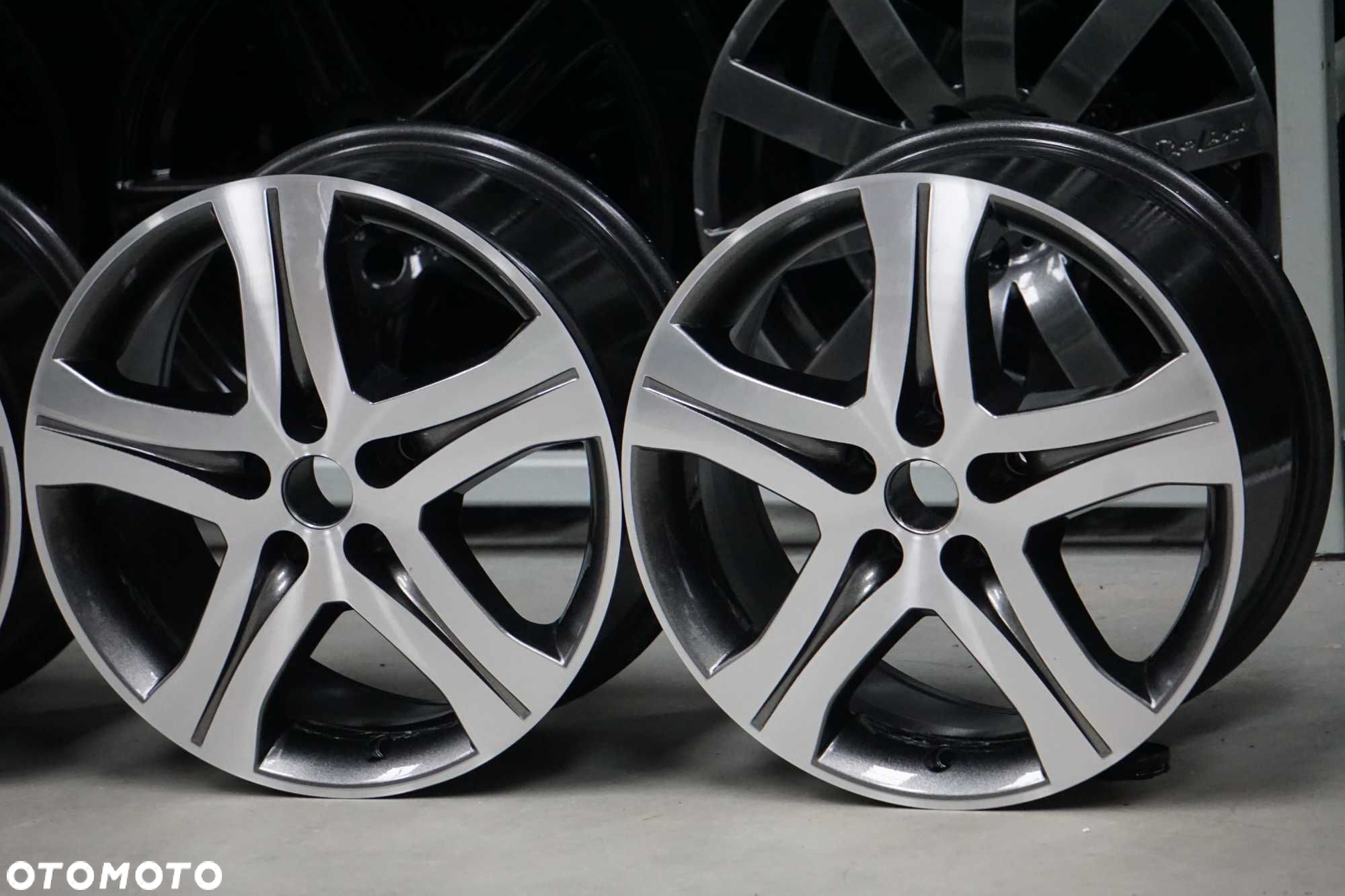Alufelgi Rondell Germany 5x115 8Jx17 et40 cb70,4mm grafit polysk i cnc - 7