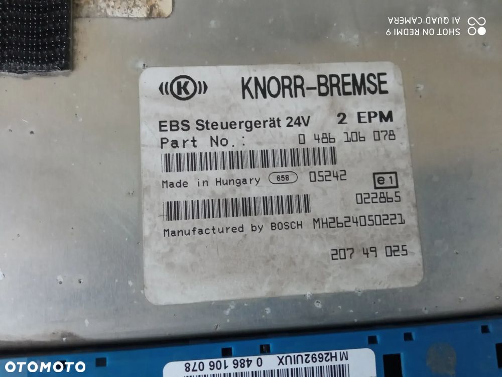 sterownik moduł EBS RENAULT premium magnum DXI  nr 0486106041/0486106078 - 3