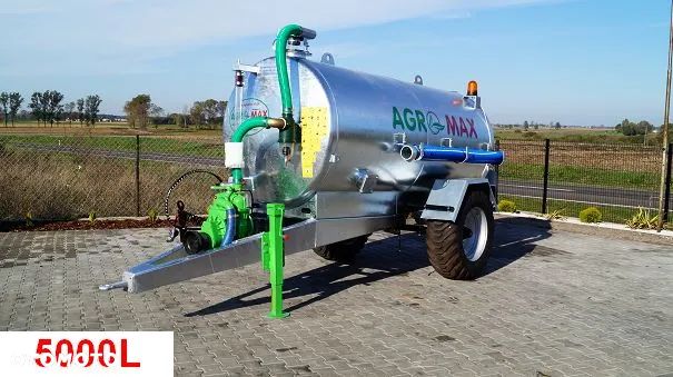 WÓZ ASENIZACYJNY BECZKOWÓZ BECZKA 5000L AGRO-MAX - OD RĘKI - 5