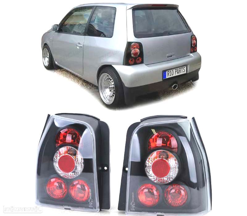 FAROLINS VOLKSWAGEN VW LUPO SEAT AROSA 97-05 PRETO - 1