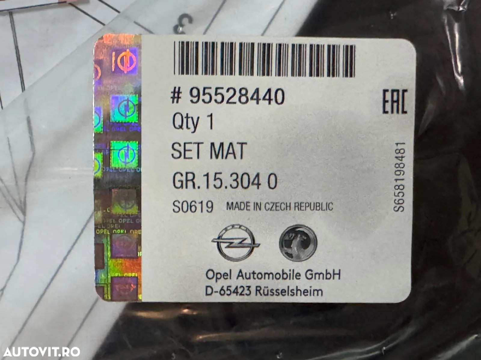 95528440 | Set Covor Cauciuc OEM | Opel Granland X - 2