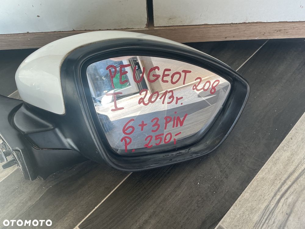 PEUGEOT 208 I 1 LUSTERKO PRAWE PRAWY 9 PIN - 5