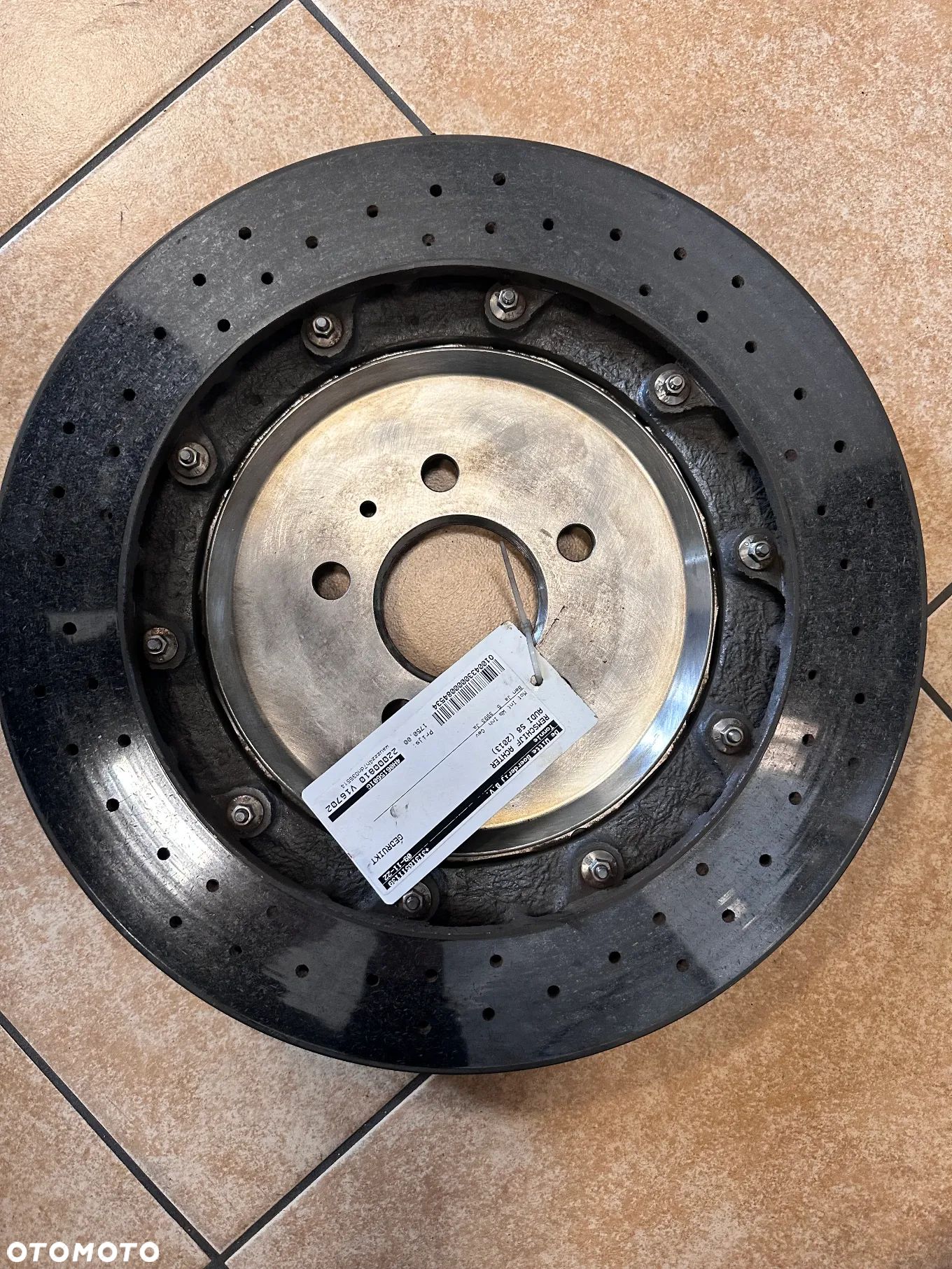 Tarcza Hamulcowa ceramiczna Audi S7 S8 tył 4H0615602C - 1