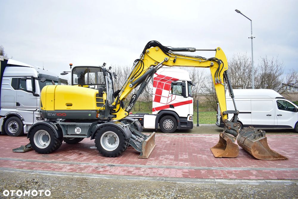 Wacker Neuson EW 100 Koparka kołowa 10.5 T/ Powertilt/ 4 Łyżki/ Podpory + Pług/ 2021/ 3.700 Mth/ Sprowadzona z Austri ! - 9