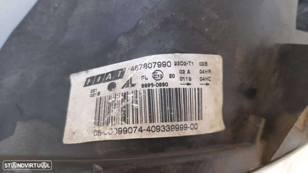 OTICA OTICAS OPTICA OPTICAS FAROL FAROIS ORIGINAIS 467588460 FIAT STILO 2.4 20V 192A2000 - 5