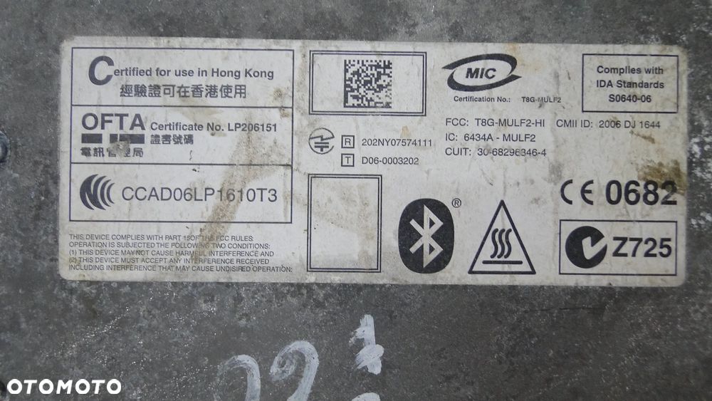 BMW 5 E60 E61 MODUŁ STEROWNIK BLUETOOTH EUROPA - 6