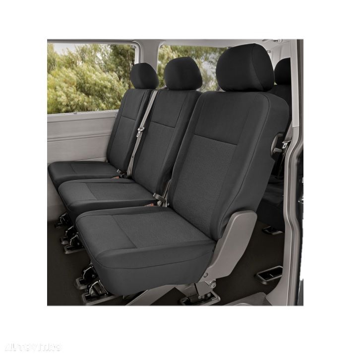 Set huse scaune auto Kegel Tailor Made pentru VW T6 dupa 2016, pentru 3 scaune individuale, 1+1+1 - 1