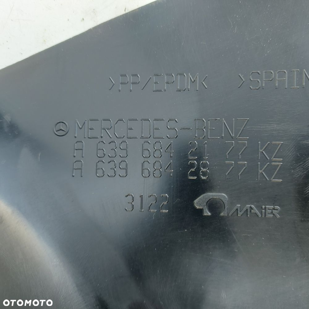 NADKOLE PRZOD PRZEDNIE PRAWE MERCEDES VITO W639 ORYGINAL NOWE 6396842177 - 4