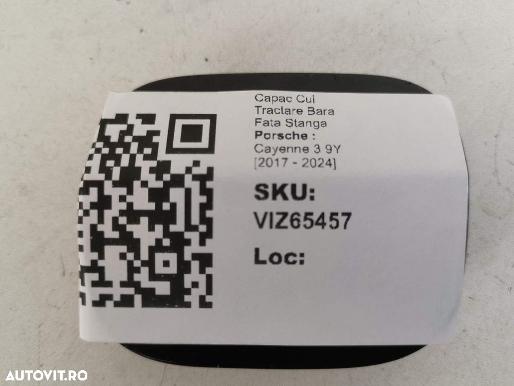 Capac Cui Tractare Bara Fata Stanga Porsche  Cayenne 3 9Y 2017 2018 20 - 4