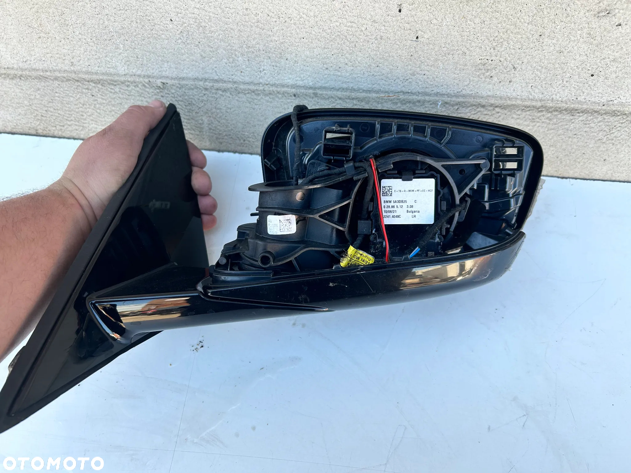 BMW G30 G31 LUSTERKO ZEWNĘTRZNE LEWE 5PIN 11006532 5A3DB25 - 4