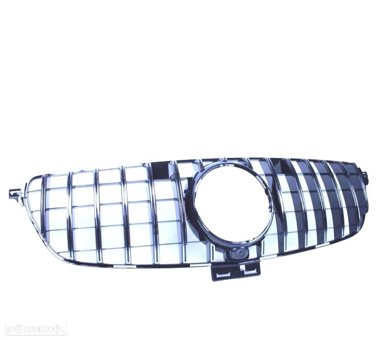 GRELHA FRONTAL MERCEDES CLASE GLE W166 X292 AMG 15-18 LOOK GLE63 COUPÉ GT CROMADA - 3