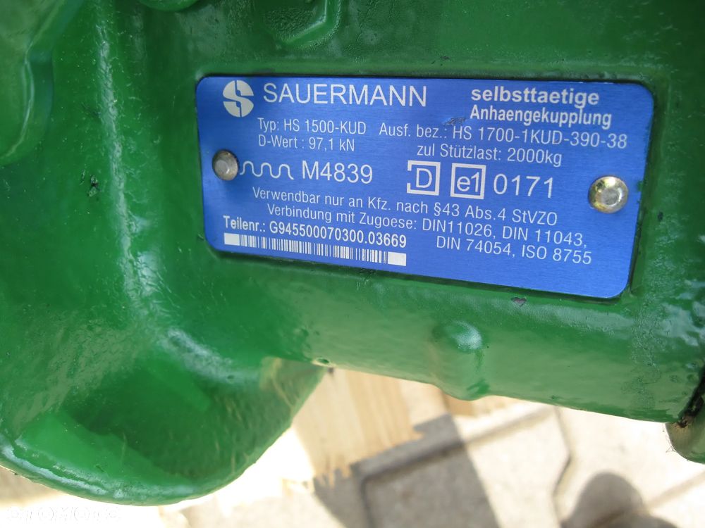 John Deere 8345 seria 8 zaczep automat 330mm - 2