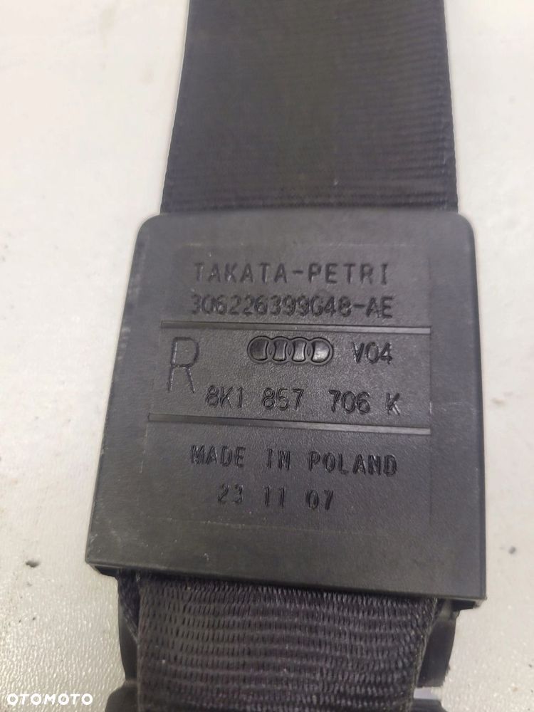PAS BEZPIECZEŃSTWA PRAWY AUDI A4 B8 8K1857706K - 2