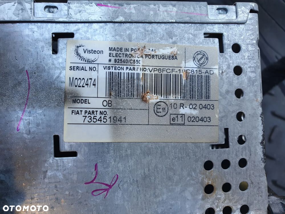FIAT BRAVO II RADIO FABRYCZNE RADIOODTWARZACZ 735451941 - 8