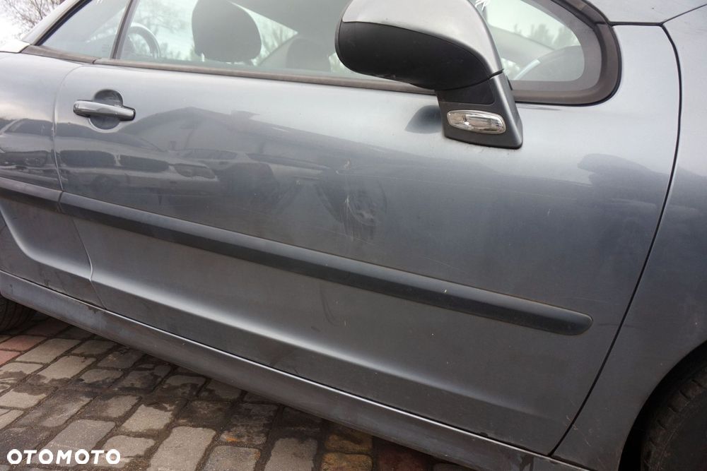 DRZWI PRZEDNIE PRAWE 207 CC CABRIO KTHC  SZARY PEUGEOT 2007-2009 - 3